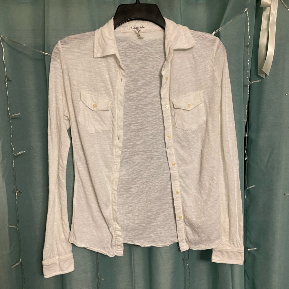 Aeropostale white button up